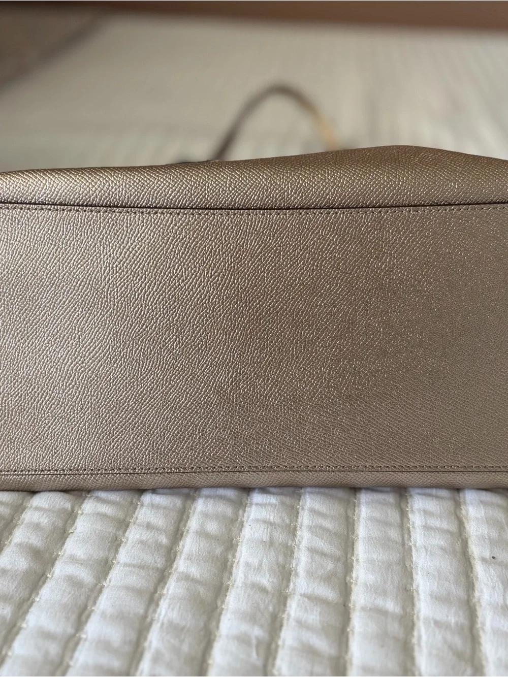 Coach Metallic Tote with Signature Wallet